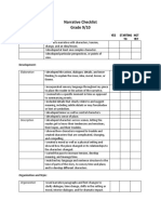 narrative checklist  9 and 10 