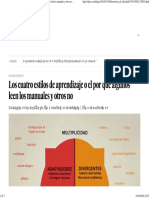 Aprendizaje - Los Cuatro Estilos de Aprendizaje o El Por Qué Algunos Leen Los Manuales y Otros No - Blog Laboratorio de Felicidad - EL PAÍS