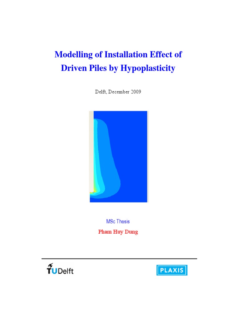 Hypoplasticity in Driven Pile Installation | PDF | Deformation ...