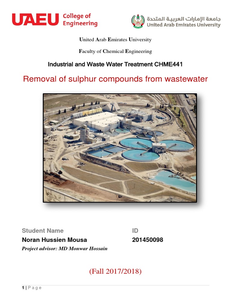 Waste Water Treatment Project | PDF | Anaerobic Digestion | Sulfur