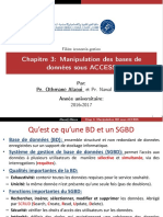 Cours Informatique de Gestion - Manipulation Access