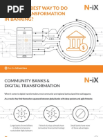 Digital Transformation in Banking: Is This The Best Strategy For Community Banks? (PPT by N-iX)