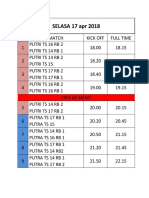 jadwal pertandingan