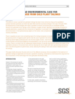 Cyanide Recovery From Gold Tailings.