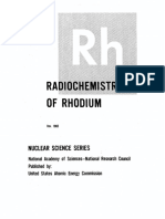 Radiochemistry of Rhodium.