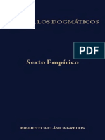 Contra los Dogmáticos - Sexto Empírico [Ed. Gredos, 2012]