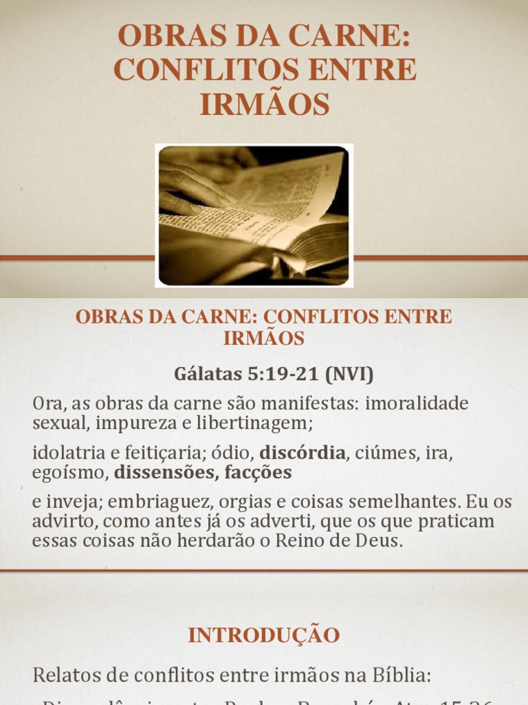 Conflitos A Luz Da Biblía | PDF | Bíblia | Crença e doutrina religiosa