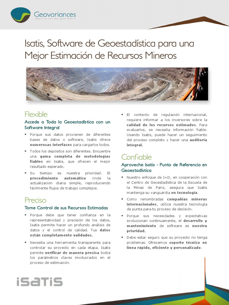 Isatis Software de Geoestadistica para Una Mejora Estimacion de ...