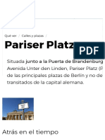 Pariser Platz - Una de Las Plazas Más Famosas de Berlín