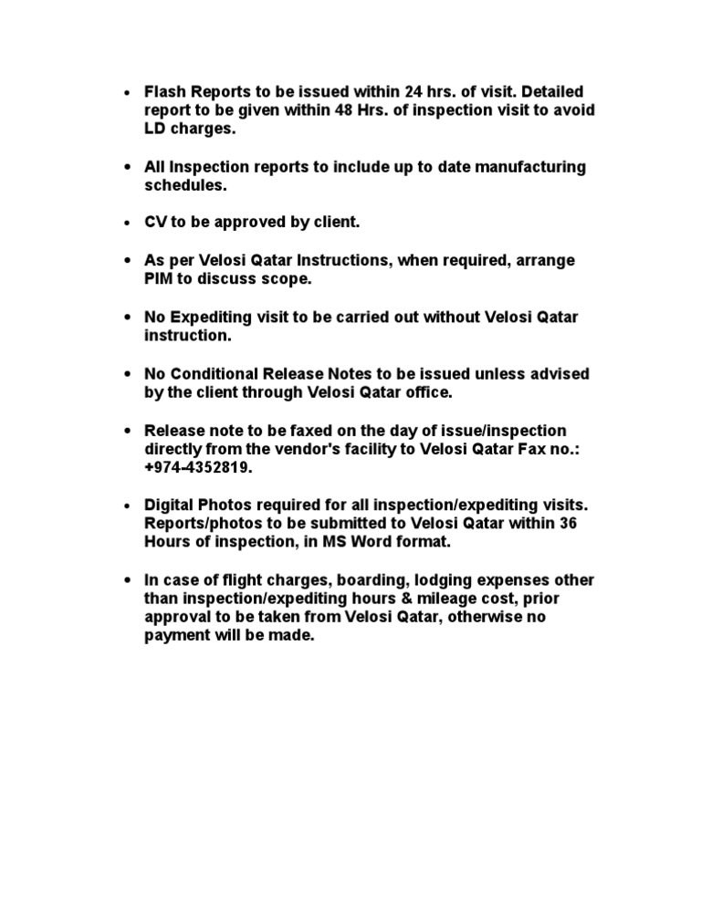 Inspection Requirements | PDF