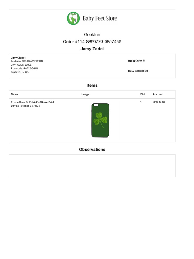 Phone Case Orders Summary Report | PDF