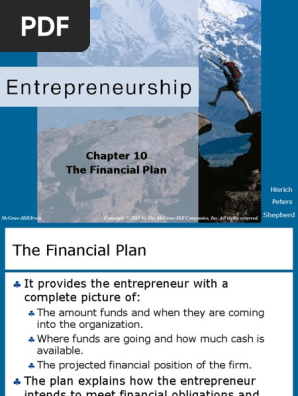 Lecture 11 Financial Plan