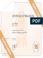 Certificate Example