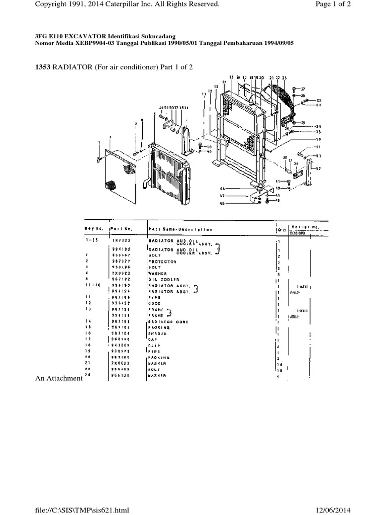 1353 RADIATOR (For Air Conditioner) Part 1 of 2 | PDF