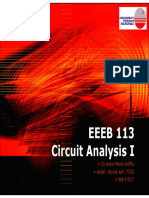 EEEB 113 Circuit Analysis I: DR Azrul Mohd Ariffin Email: Azrula Ext: 7335 BN-3-017
