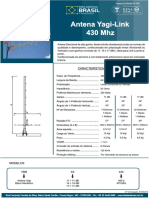 Antena Yagi-Link ISO 9001 para link ponto-a-ponto