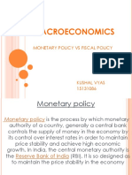 Acroeconomics: Monetary Policy Vs Fiscal Policy