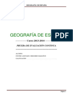 Geografia de España Ped Unica 2013 2014 Resuelta