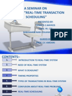 A Seminar On "Real-Time Transaction Scheduling"