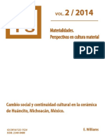 Cambio Social y Continuidad Cultural EN LA CERÁMICA PDF