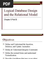 Logical Database Design and The Relational Model: Chapter 5 Part B