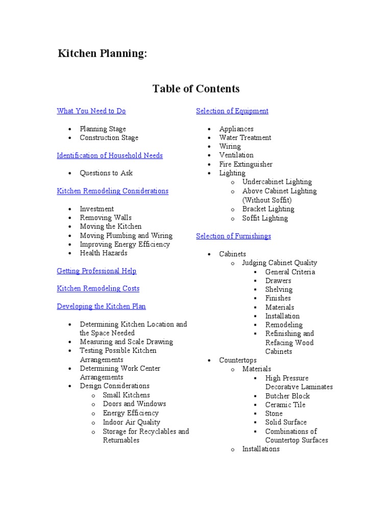 Essential Kitchen Planning Guide | PDF | Countertop | Cabinetry