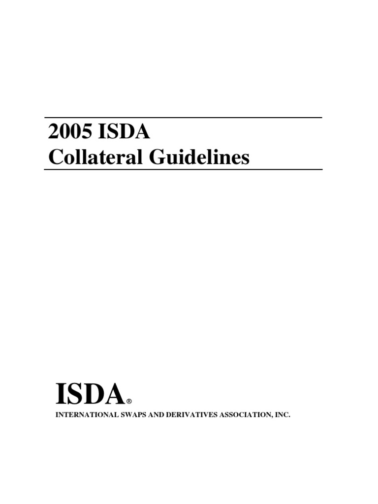 2005 Isdacollateralguidelines | PDF | Derivative (Finance) | Credit ...