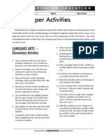 Newspaper Activities: Language Arts - Elementary Activities