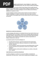 Aspectos Sobresalientes Que Caracterizan La Practica Pedagógica Del Docente en El Aula en Cada Una de Las Etapas