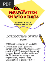 Download Presentation on Wto  India by nakkuljain SN37718156 doc pdf