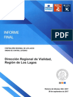 Informe Final 632 17 Direccion de Vialidad Auditoria A Procesos para Conservar Red Vial Bajo Su Tuicion Septiembre 2017