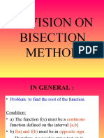 Revision On Bisection Method