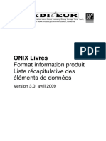 ONIX Books Data Elements 3.0 FR 090804