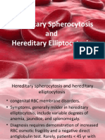 Hereditary Spherocytosis and Hereditary Elliptocytosis