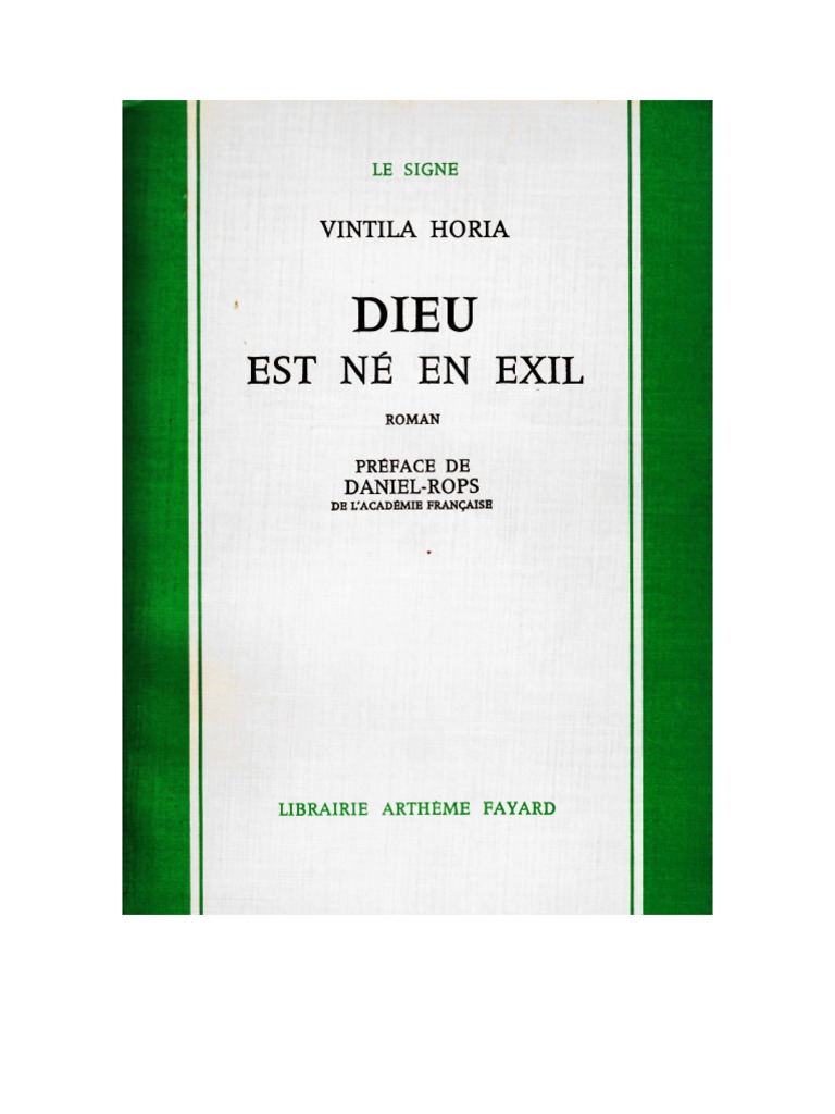 horia vintila dieu est ne en exil pdf ovide rome antique