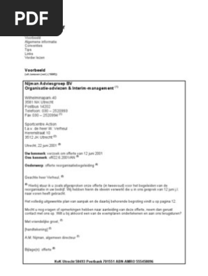 Voorbeeld Zakelijke Brief Pdf