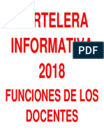 CARTELERA INFORMATIVA 2018