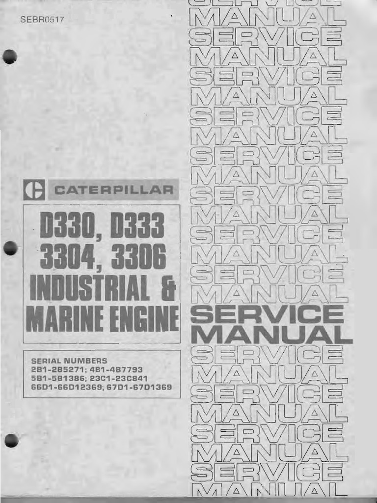 D330, D333, 3304, 3306 Especificaciones PDF | PDF | Rotating Machines ...