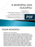 Pasar Monopoli dan Oligopoli