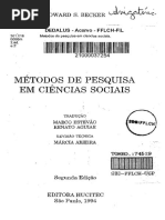 BECKER, Howard. Métodos de Pesquisa Em Ciências Sociais