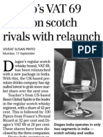 Diageo's VAT 69 Takes On Scotch Rivals With Packaging Relaunch