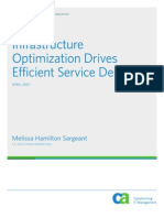 Infrastructure Optimization Drives Efficient Service Delivery