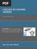 Calculo de Calores Latentes