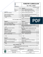 Forestry Curriculum Requirements