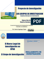 Proyecto de Investigación Los Grupos de Investigacion: State of The Art, Technical Reports, Surveys and Papers