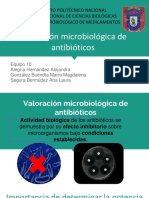 Valoración Microbiológica de Antibióticos