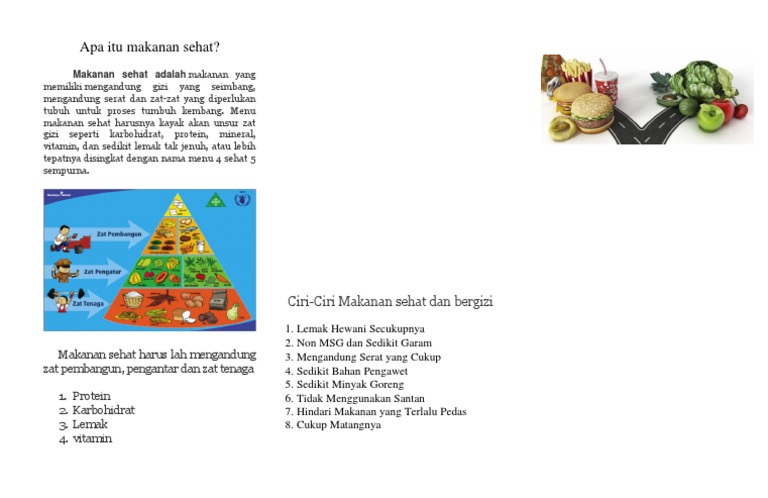 Ciri Ciri Makanan 4 Sehat 5 Sempurna - Ini Cirinya