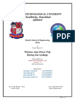 GTU Project Report on Wireless Auto Power Trip During Gas Leakage