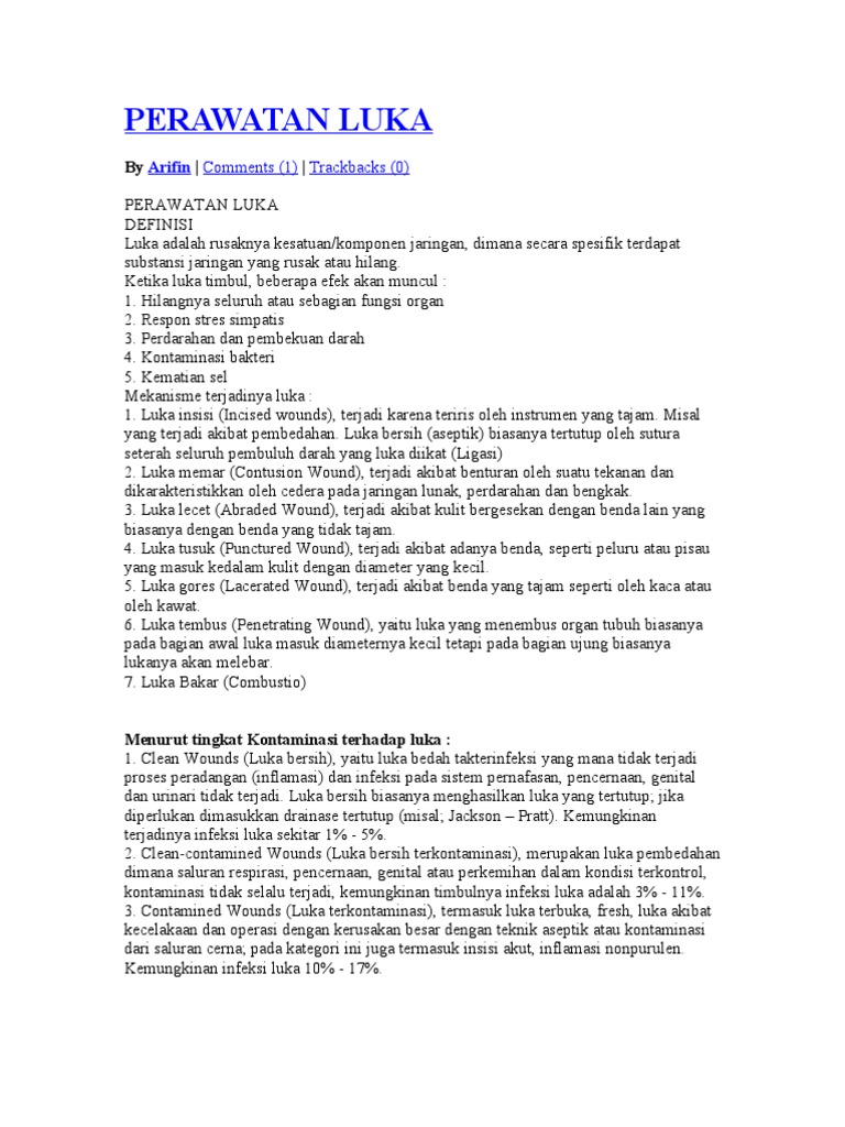 PERAWATAN LUKA