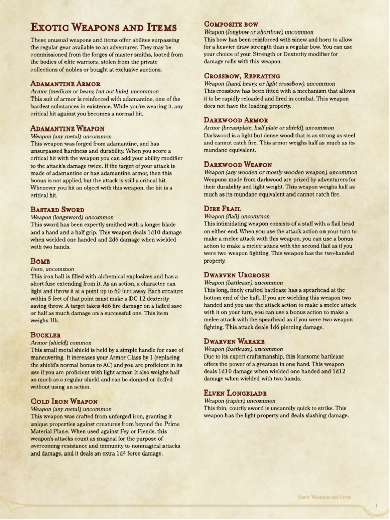 Exotic Weapons Sword Weaponry